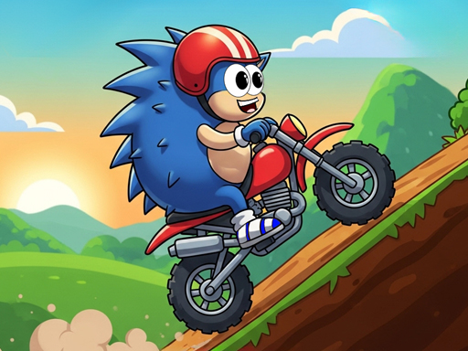 Blue Hedgehog Hill Dash Ride
